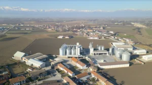 Impianto di stoccaggio cereali Rostagno Cereali in Piemonte